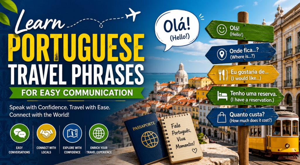 Learning Portuguese travel phrases greatly improves visits to Portugal or Brazil.